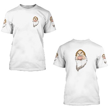 Discover Disneyss Snow White And The Seven Dwarfs Grumpy Big Faces Baseball Tees 3D T Shirts
