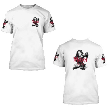 Discover Disney Mulan Live Action Mulan Action Pose Logo Red 3D T Shirts