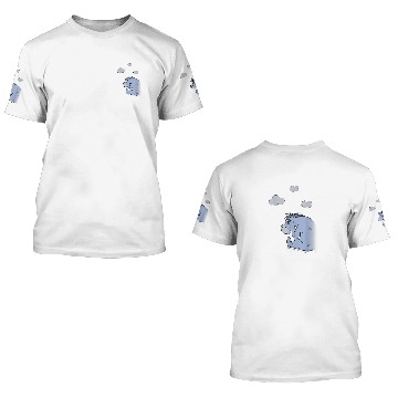 Discover Disney Winnie The Pooh Eeyore In The Clouds 3D T Shirts