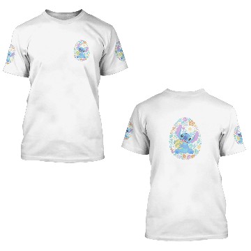Discover Disney Lilo Stitch Easter Egg Flowers Spring Pas 3D T Shirts