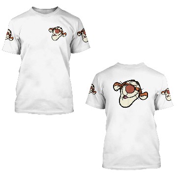 Discover Disneyss Winnie The Pooh Tigger Happy Big Faces Costume Baseball Tees 3D T Shirts