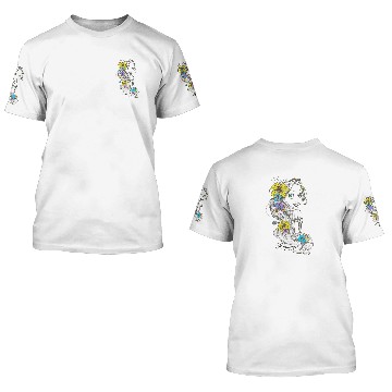 Discover Disney Tangled Rapunzel Floral Sketch Portrait Baseball Jerseys 3D T Shirts