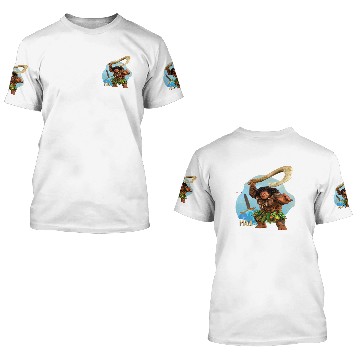 Discover Disney Moana 2 Action Pose “Maui” with Fish Hook Baseball Jerseys 3D T Shirts