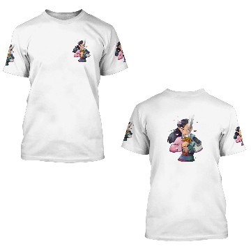Discover Disney Mulan Anime Half Girl Half Warrior 3D T Shirts