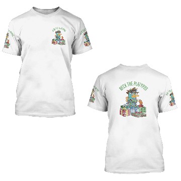 Discover Disney Phineas and Ferb Christmas Perry Deck The Platypus Hawaiians 3D T Shirts