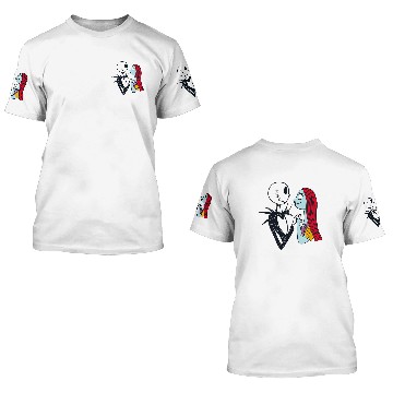 Discover Disney The Nightmare Before Christmas Jack and Sally Baseball Jerseys 3D T Shirts
