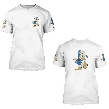Discover Disney - Vintage Angry Donald Duck Hat 3D T Shirts