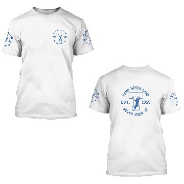 Discover Disney Peter Pan Tinker Bell Camp Never Land Est. 1953 Baseball Tees 3D T Shirts