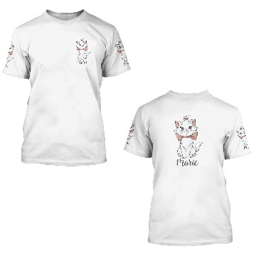 Discover Disney The Aristocats Marie Classic Painting Cute Portrait Baseball Jerseys 3D T Shirts