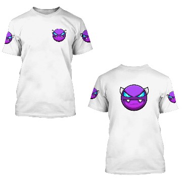Discover Geometry dash Easy demon 3D T Shirts