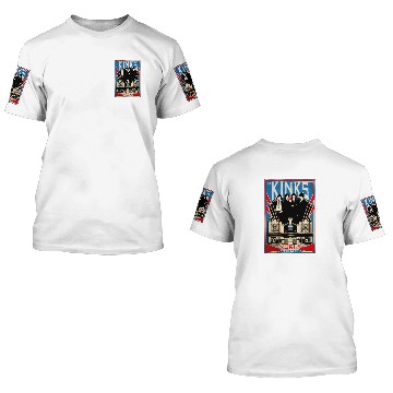 Discover The Kinks Band World Tour Essential 3D T Shirts