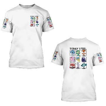 Discover Disneyss Pixars Inside Out 2 Today I Feel Emotions Panels 3D T Shirts