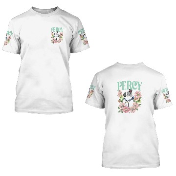 Discover Retro Percy Dog Floral 3D T Shirts, Pocahontas 3D T Shirts, Disney Dogs 3D T Shirts