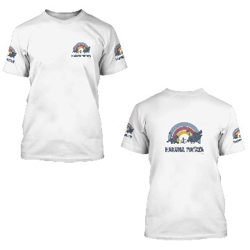 Discover Disneys lion king hakuna matata distressed rainbow logo premium Hawaiians 3D T Shirts