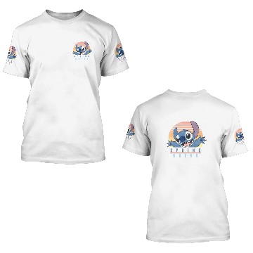 Discover Disney Lilo And Stitch Spring Break Hawaii Baseball Tees 3D T Shirts