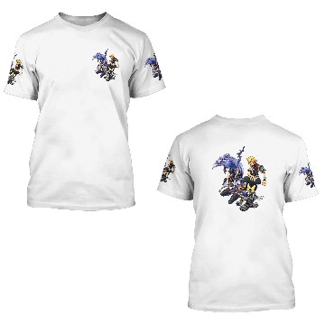 Discover Disney Kingdom Hearts Ventus, Aqua, Mickey Group Hero Shots 3D T Shirts