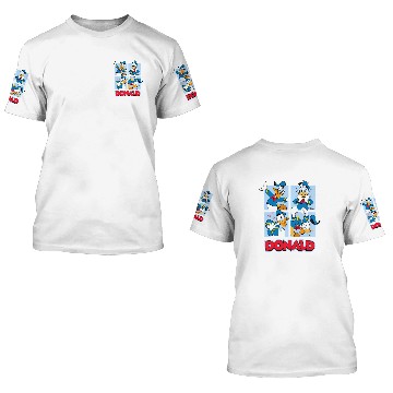 Discover Disney - Donald Duck Grid 3D T Shirts