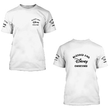 Discover Disneys blessed and Disneys obsessed Baseball Jerseys 3D T Shirts