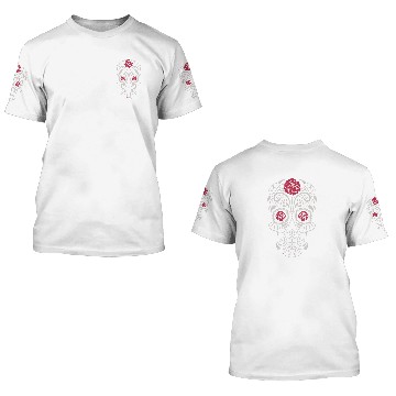 Discover Rose Sugar Skull 3D T Shirts