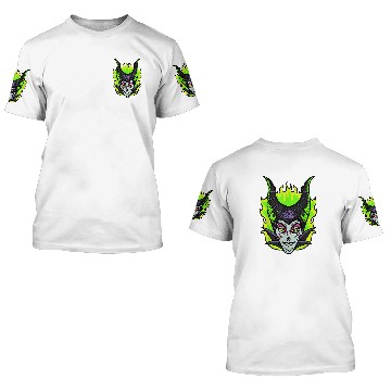 Discover Disneyss Sleeping Beauty Maleficent Sugar Skull Baseball Tees 3D T Shirts