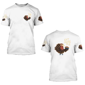 Discover More Pie! 3D T Shirts