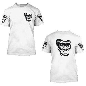 Discover Monkey Face 3D T Shirts