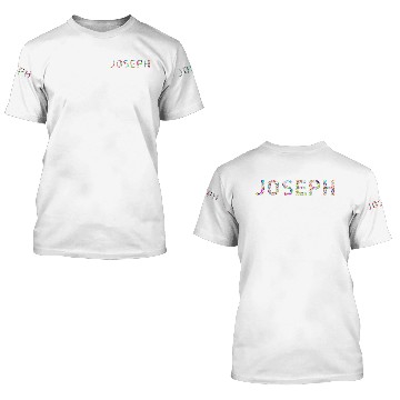 Discover Joseph Typography 3D T Shirts