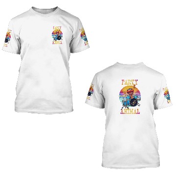 Discover retro party animal - Muppets - 3D T Shirts