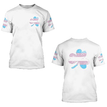 Discover Transgender Shamrock Pride Flag 3D T Shirts