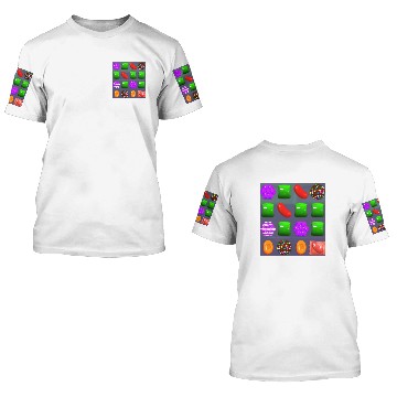 Discover Candy Combo Candy Crush 3D T Shirts