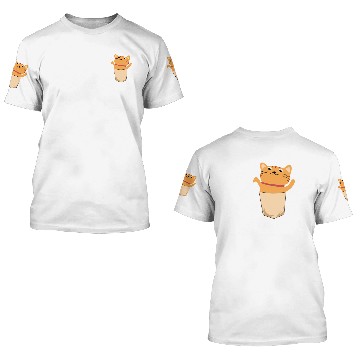 Discover cat pocket feline cute small cool gift idea 3D T Shirts