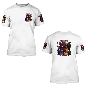 Discover FNAF 2 animatronics 3D T Shirts