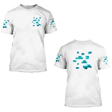 Discover Diamond Ore - 3D - Minecraft - Zip 3D T Shirts