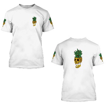Discover Halloween Aloha Pineapple Skull Hawaiian 3D T Shirts