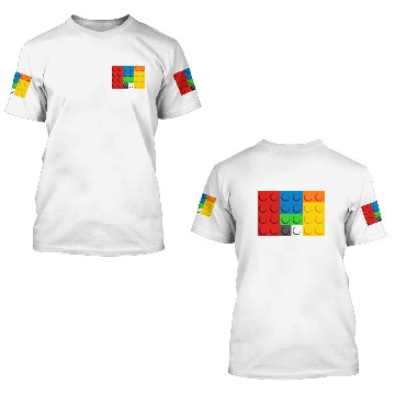 Discover Lego Pullover 3D T Shirts, Toy brick 3D T Shirts