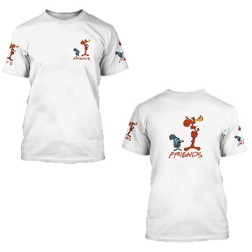 Discover Rocky and Bullwinkle Names 3D T Shirts