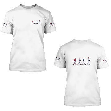 Discover Vintage Philliess Walking Abbey Road Signatures Baseball 3D T Shirts