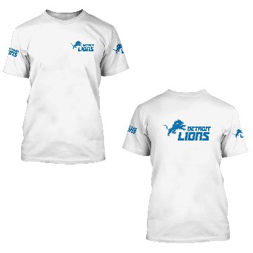 Discover Detroit Lions Logo Baseball Tees 3D T Shirts