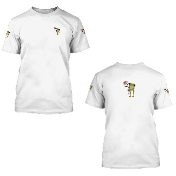 Discover Flower Frog Embroidered Crewneck 3D T Shirts