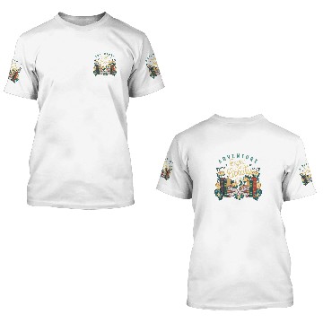 Discover Adventure Begins At Your Library Funny Summer Reading Zip 3D T Shirts