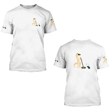 Discover Funny Gecko Wearing Sunglasses Playing Croquet Lizard Zip 3D T Shirts