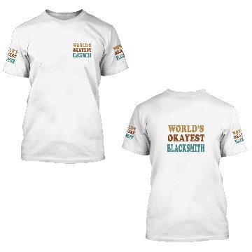 Discover Worlds Okayest Blacksmith Retro vintages Welder Ironworker Baseball Tees 3D T Shirts