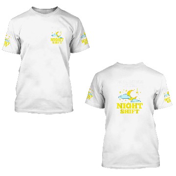 Discover Shift Work Night Job Worker Midnight Funny Coffee 1 Baseball Tees 3D T Shirts