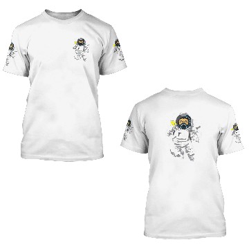 Discover Astronauts Chimpazee astronaut with banana Baseball Tees 3D T Shirts