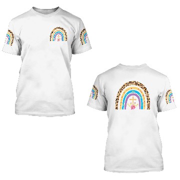 Discover Christian He Is Risen Rainbow Christian Happy Easter Jesus315 Christ 3D T Shirts