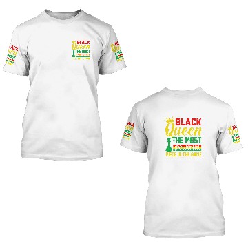 Discover Black Queen The mosts Powerful Piece The Game Black History Baseball Tees 3D T Shirts