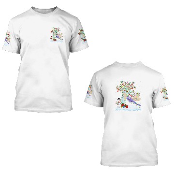 Discover Dragonfly xmass Element Tree Lighting Dragonfly Christmas 12 3D T Shirts