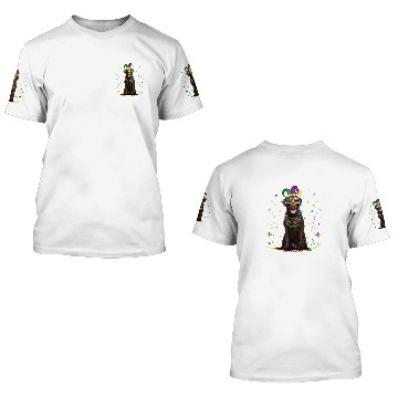 Discover Funny Chocolate Lab Lover Cute Mardi Gras carnivals Jester 3D T Shirts