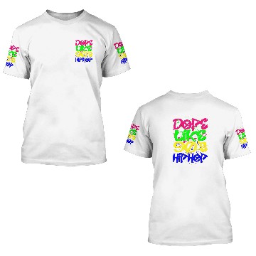 Discover Dope Like 90s Hip Hop Retro Graffiti Old School Zip 3D T Shirts