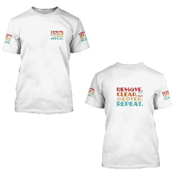Discover remove clear cover repeat Design for a carpet remove worker Baseball Tees 3D T Shirts